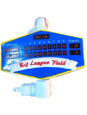 ⚾ Vintage Baseball Night Light – 5x5 | Retro Decor ✨